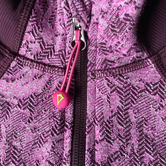 Ivivva Girls Zip-Up Jacket Like NEW Size 14 Deep Pink/Purple - Picture 2 of 6